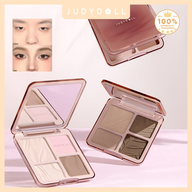 Highlighter Bronzer Palette - Judydoll Highlighter & Contour Palette, Matte
