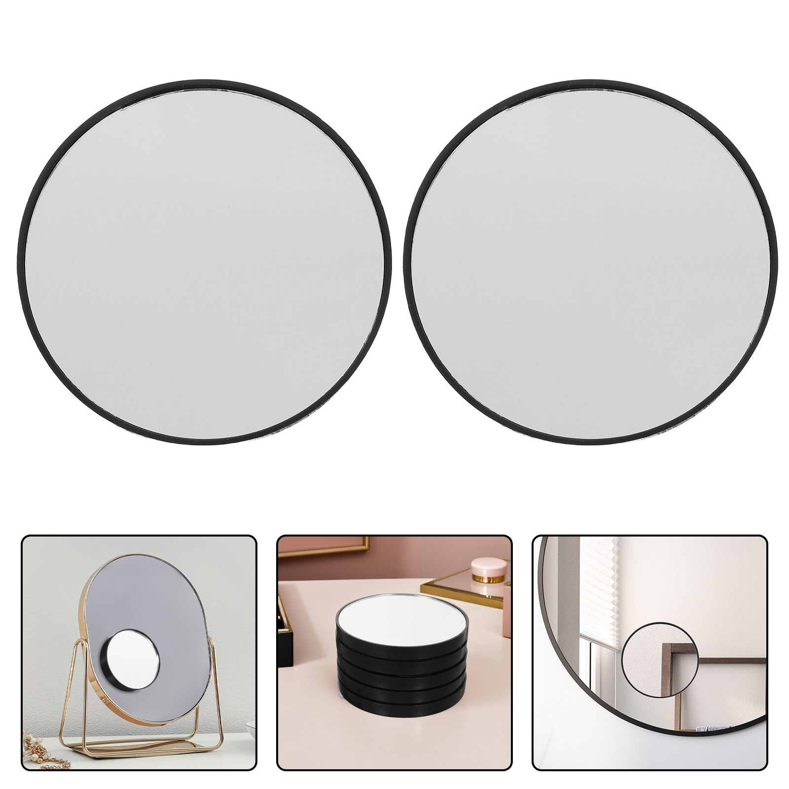 Beauty Works Makeup - 5Pcs Mini Travel Mirror 5X Glass