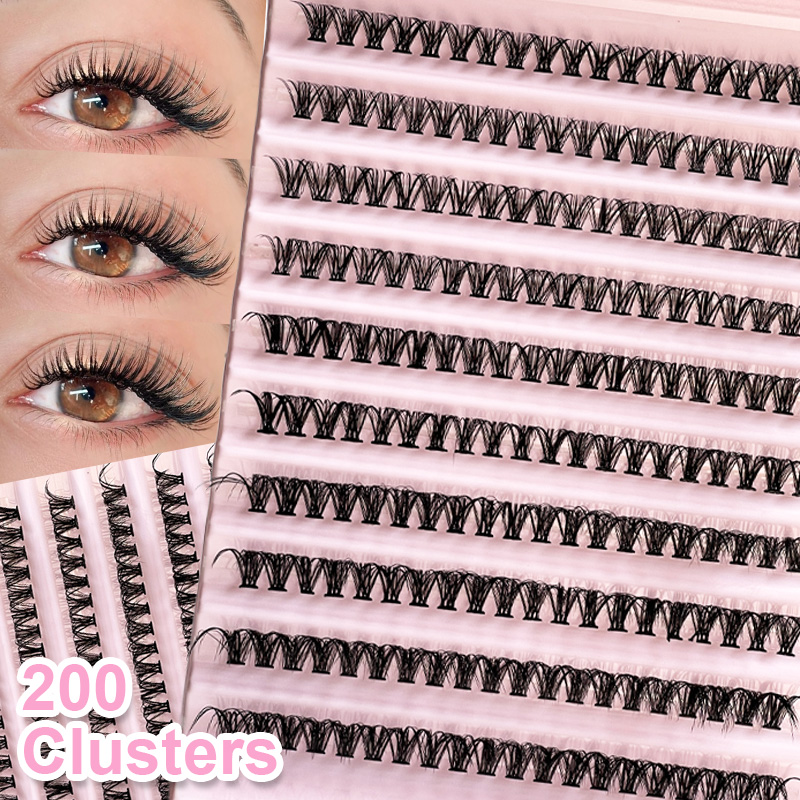 Eyelash Extension - Individual Lashes Eyelash tuft 8-16mm 200pcs