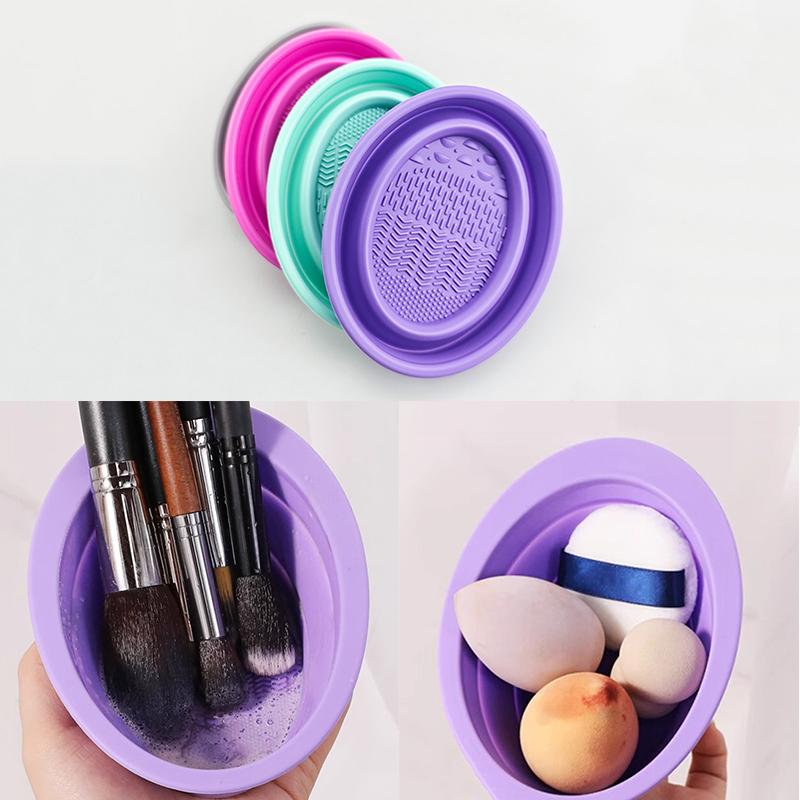 Beauty Home Makeup - Soft Silicone Makeup Brush Cleaner Folding