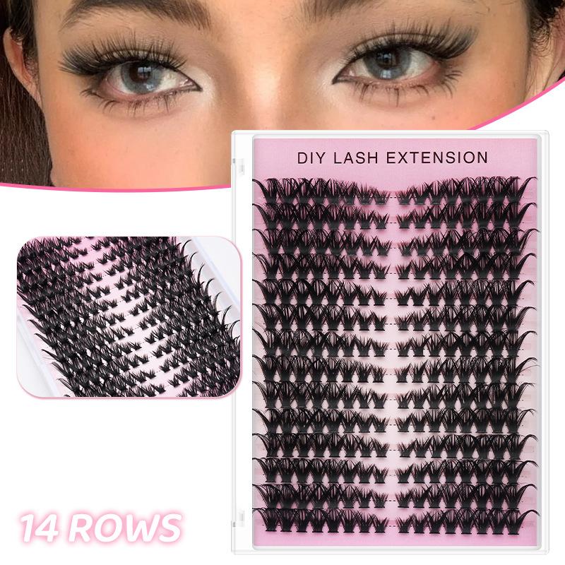 Eyelash Extension - 20pcs DIY False Eyelash Extension Individual