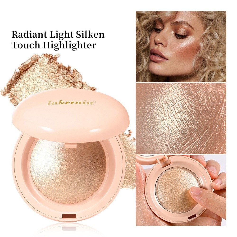 Highlighter Bronzer Palette - Long Lasting Face Highlighter Powder Glitter