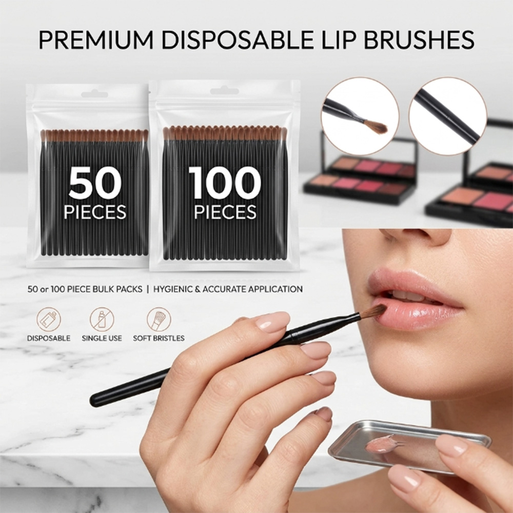 Beauty Home Makeup - 50/100pcs Disposable Lip Brush Set Lipstick
