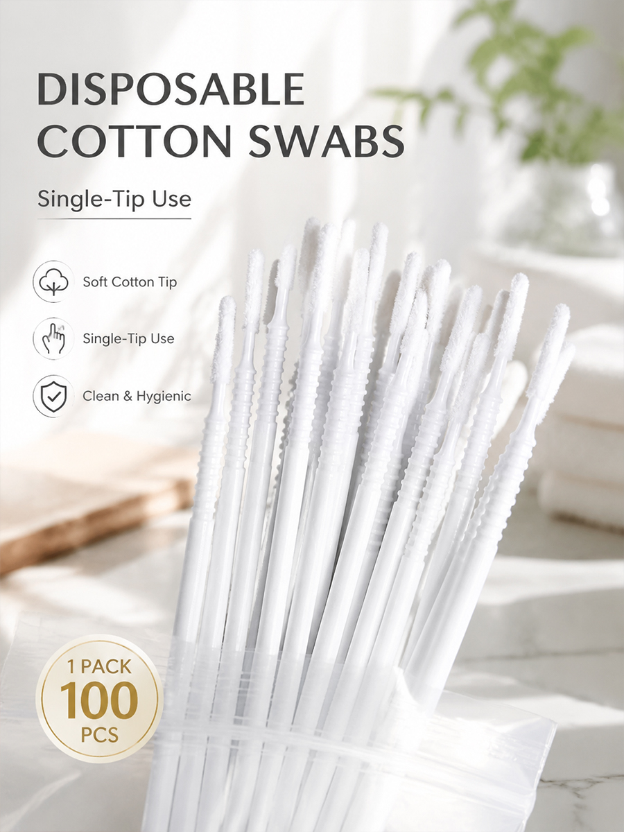 Eyelash Extension - Disposable Long Cotton Swabs Eyelash Extensions