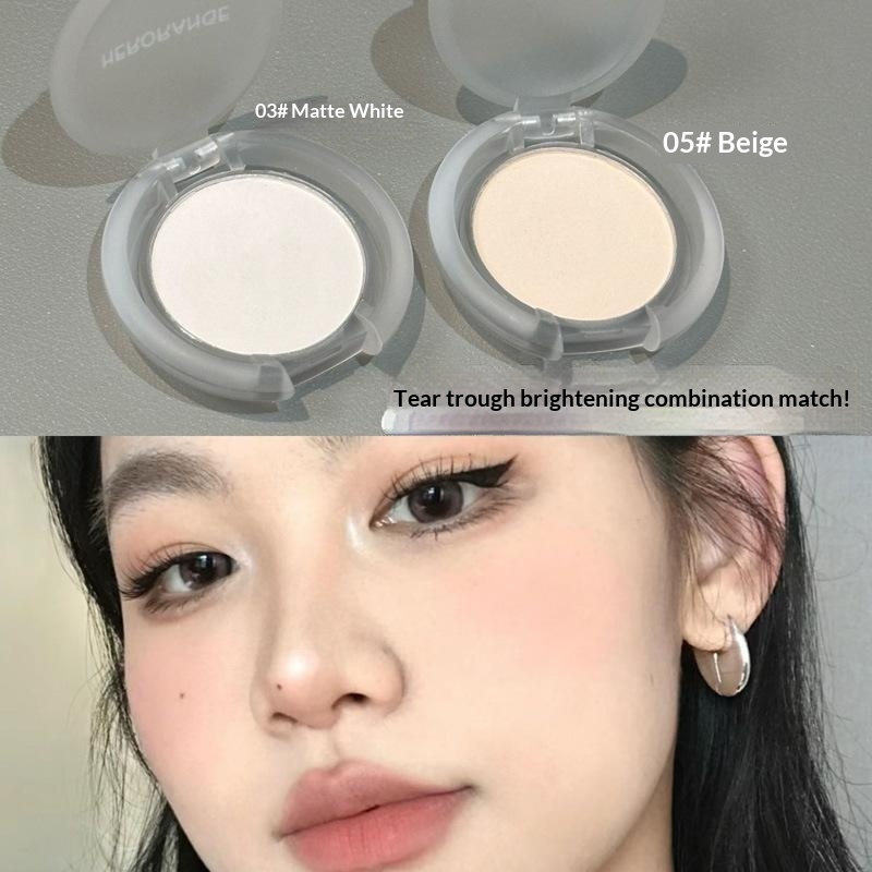 Highlighter Bronzer Palette - HERORANGE Matte Highlights Monochrome Eyeshadow Palette