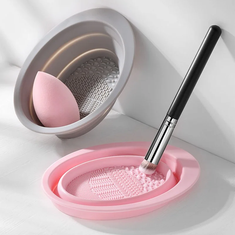 Beauty Home Makeup - Foldable Silicone Makeup Brush Cleaner Bowl