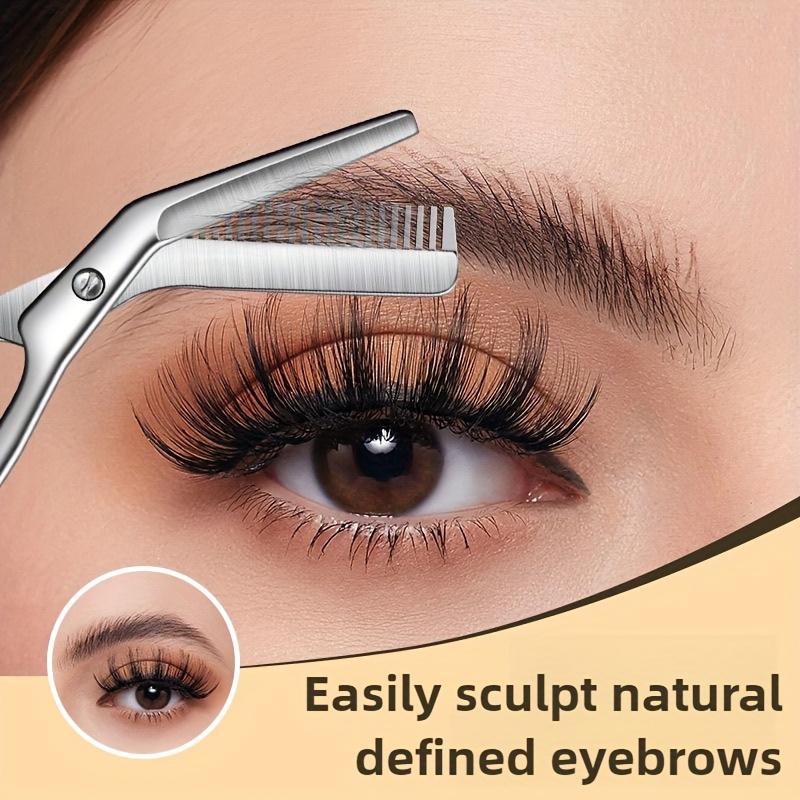 Beauty Works Makeup - Stainless Steel Eyebrow Scissors With Built