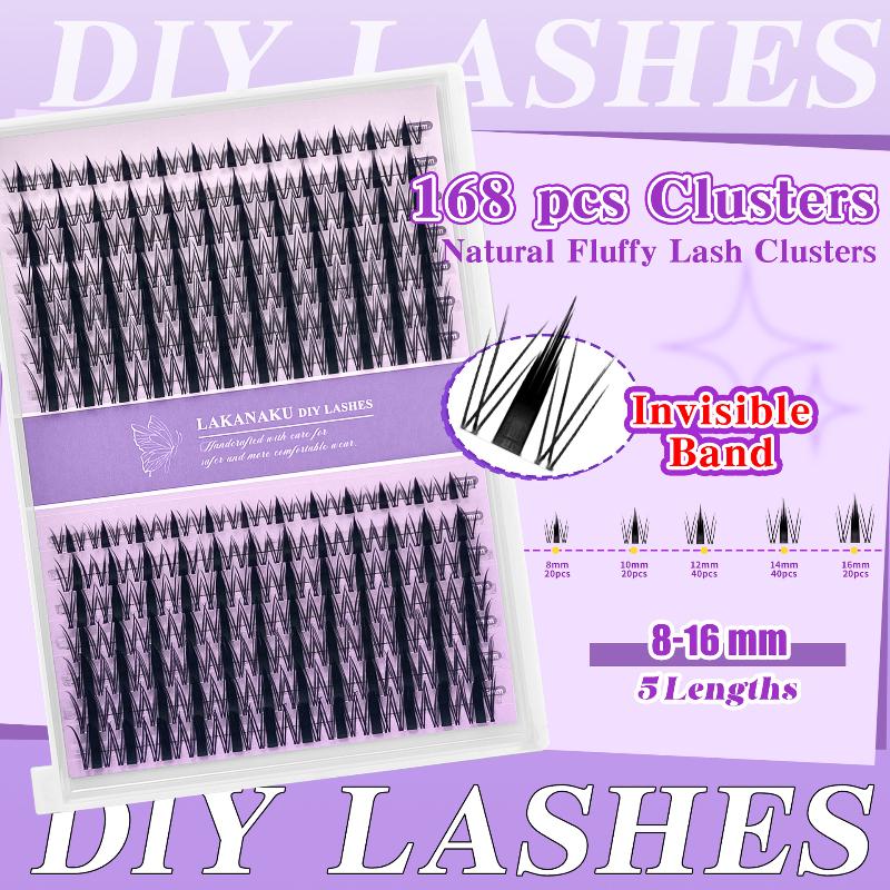 Eyelash Extension - Natural Eyelashes Lashes Cluster Individual Fluffy