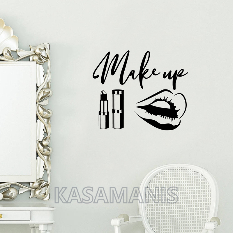 Beauty Makeup Quotes - MakeUp Quote Wall Art Decals Beauty