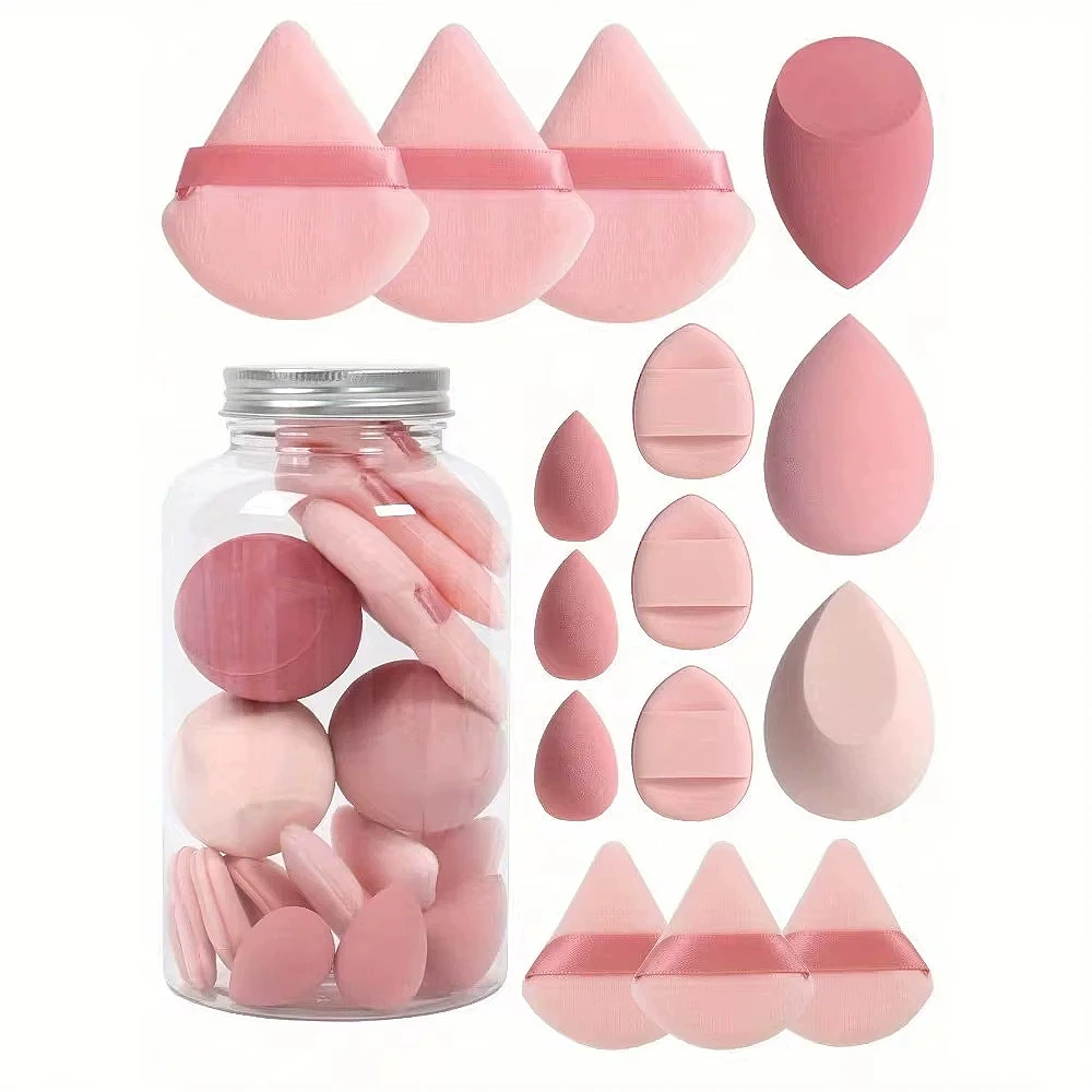 Beauty Makeup Blender - 12/15Pcs Makeup Sponge Cosmetic Puff Foundation