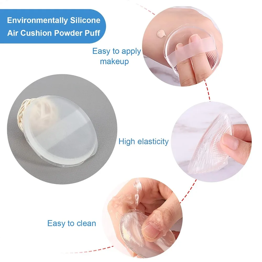 1-5Pcs Silicone Cosmetic Puff  - Beauty Makeup Blender recension och pris