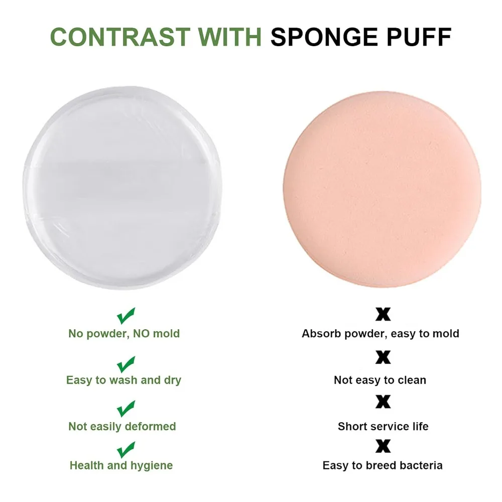 1-5Pcs Silicone Cosmetic Puff  - Beauty Makeup Blender recension och pris