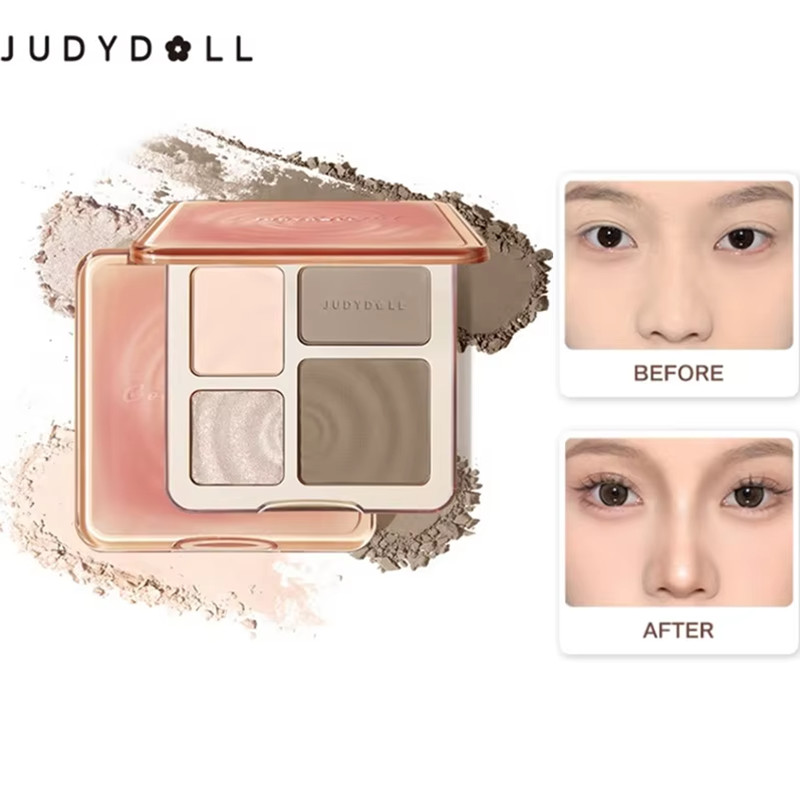 JUDYDOLL Waterproof Contour St - Highlighter Bronzer Palette recension och pris