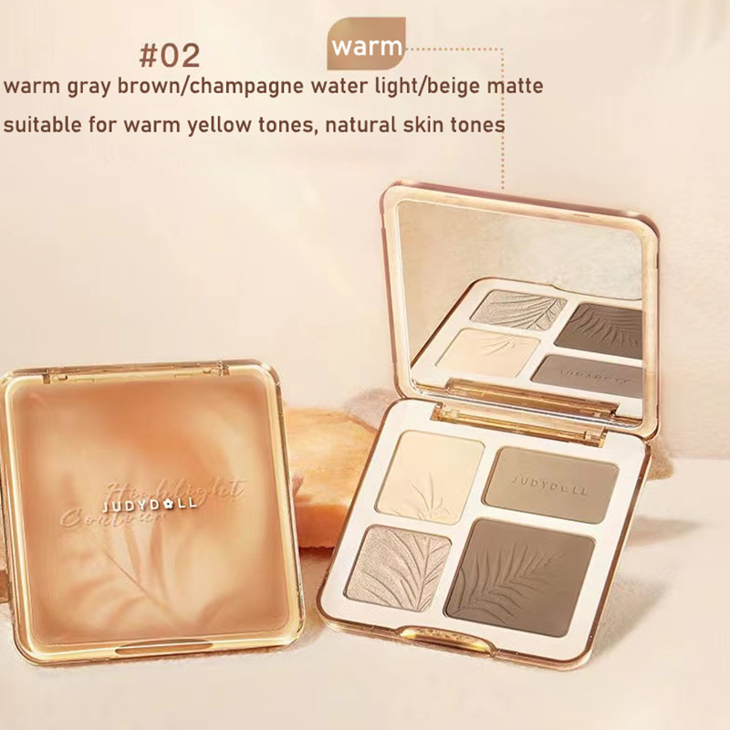 JUDYDOLL Waterproof Contour St - Highlighter Bronzer Palette recension och pris