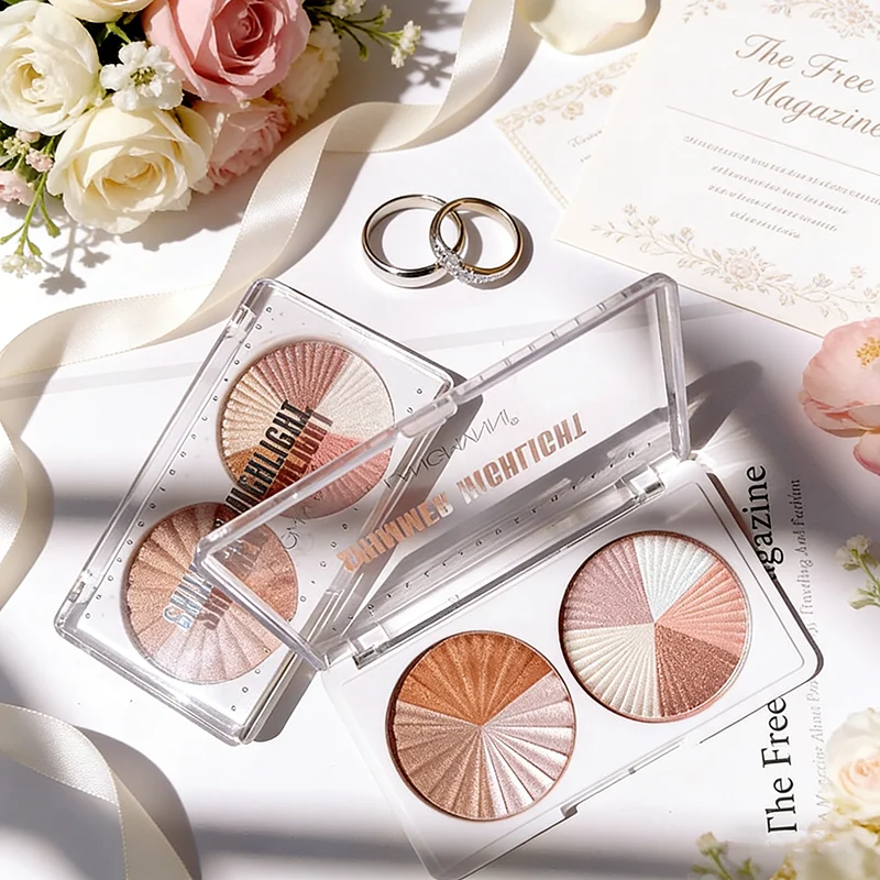 3D Shimmer Dual Pan Highlighte - Highlighter Bronzer Palette recension och pris