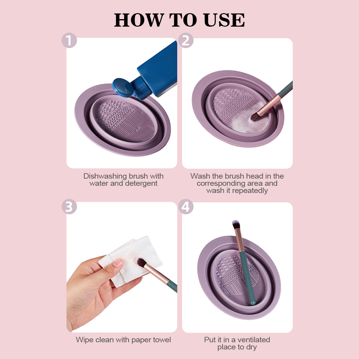 Silicone Makeup Brush Cleaning - Beauty Home Makeup recension och pris