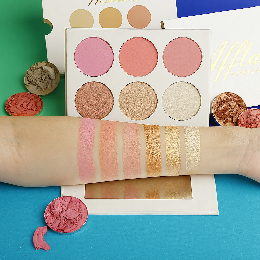 6-color Private Label Highligh - Highlighter Bronzer Palette recension och pris
