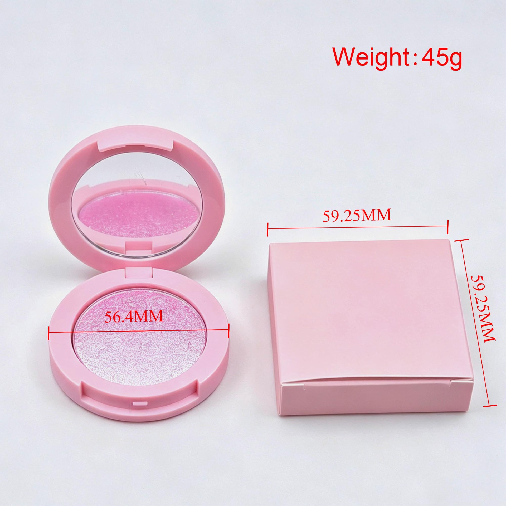 Pink Highlighter Palette Singl - Highlighter Bronzer Palette recension och pris