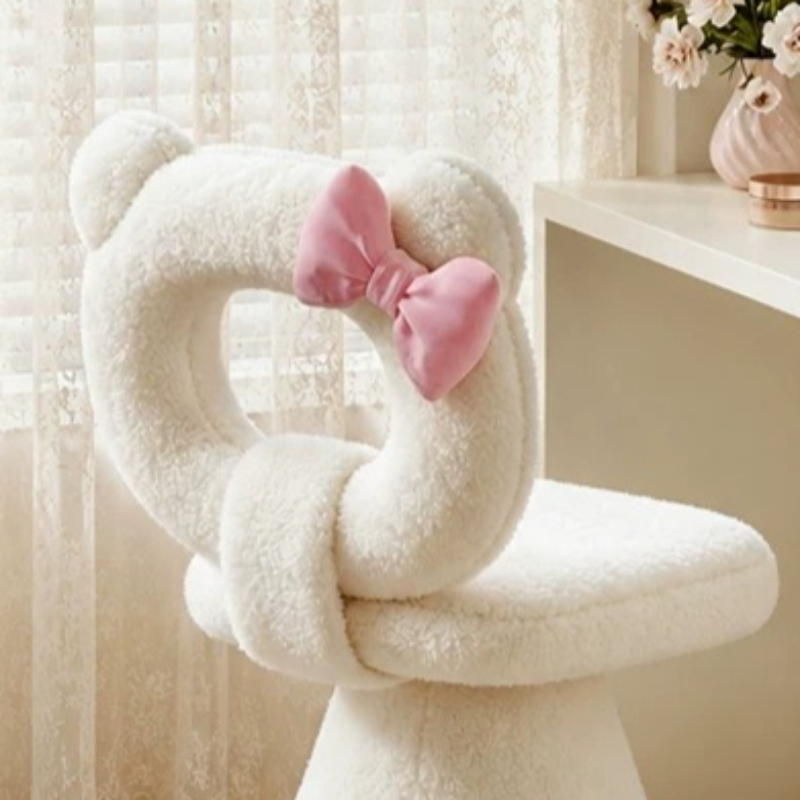 Bow Dressing Vanity Stool Pink - Beauty Home Makeup recension och pris
