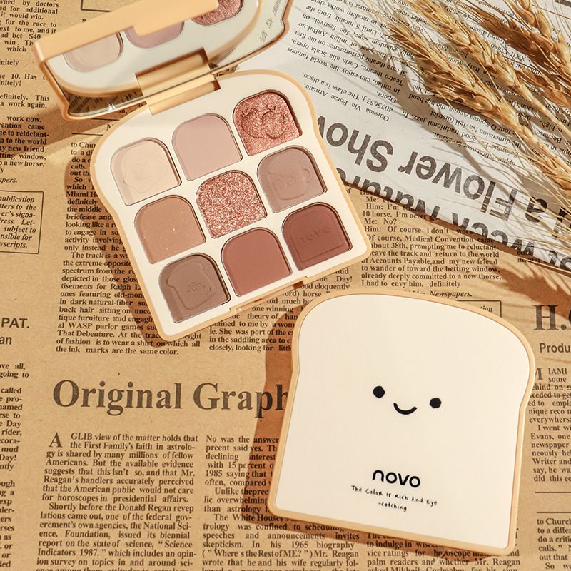 NOVO Toast 9 Colors Matte Eyes - Beauty Makeup Novo recension och pris