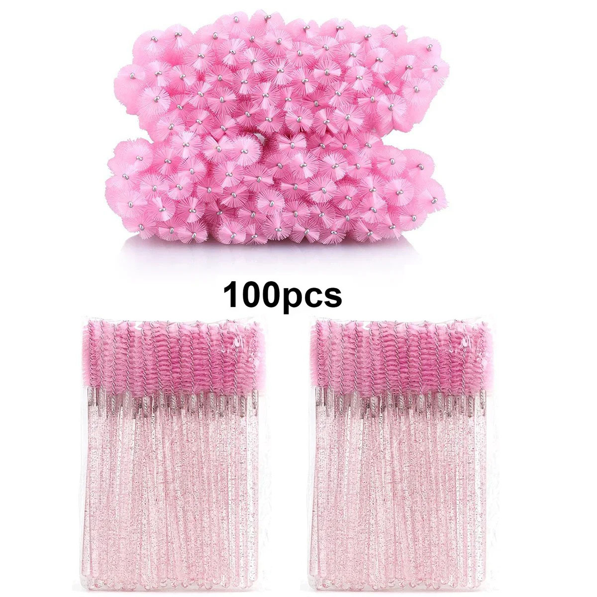 100pcs Disposable Eyelash Brus - Beauty Home Makeup recension och pris