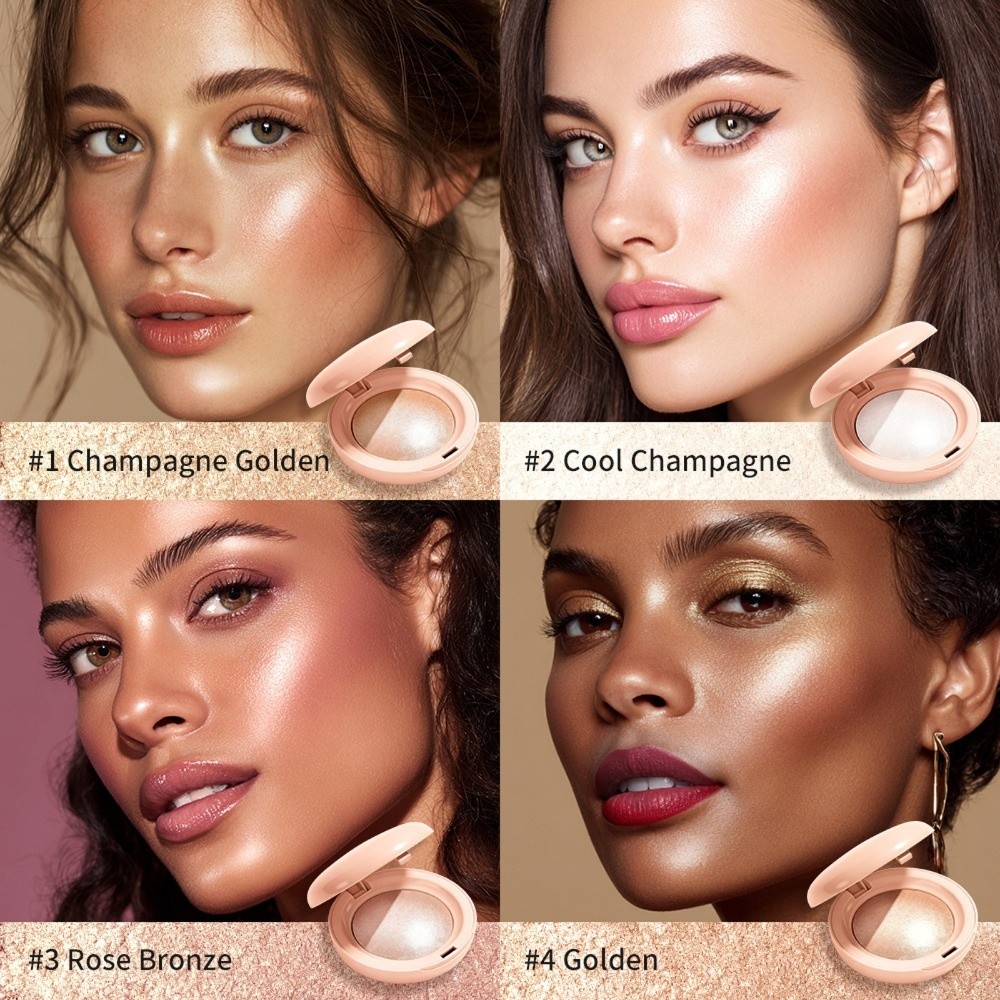 Long Lasting Face Highlighter  - Highlighter Bronzer Palette recension och pris