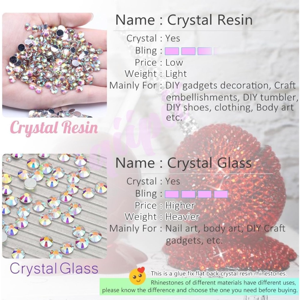 Golden Yellow Crystal Flatback - Beauty Gems Makeup recension och pris