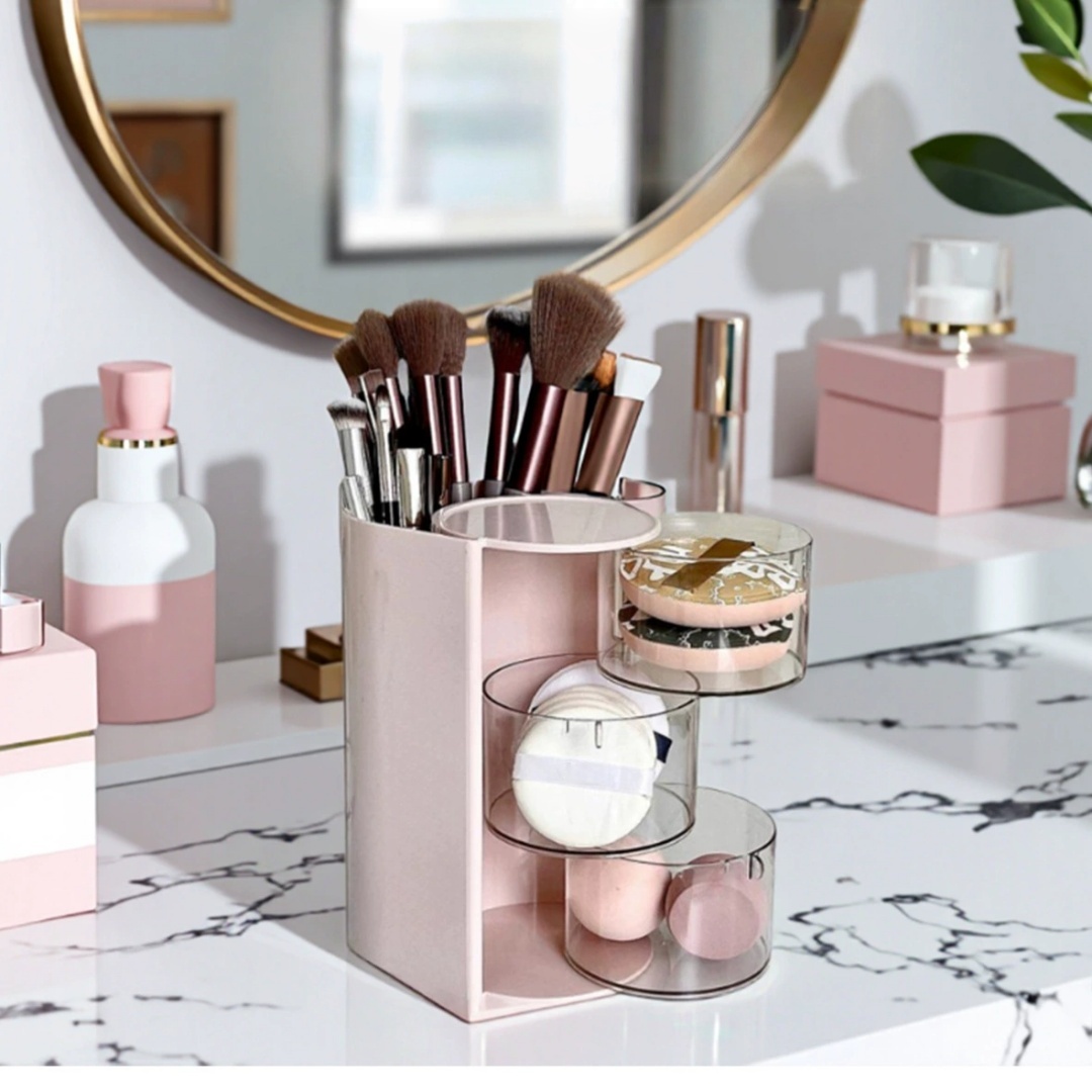 Rotating Cosmetic Storage Box, - Beauty Makeup Blender recension och pris