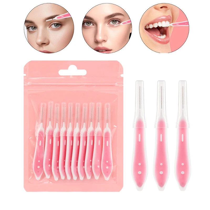 10 Pcs Eyebrow Brushes Mini Br - Eyelash Extension recension och pris