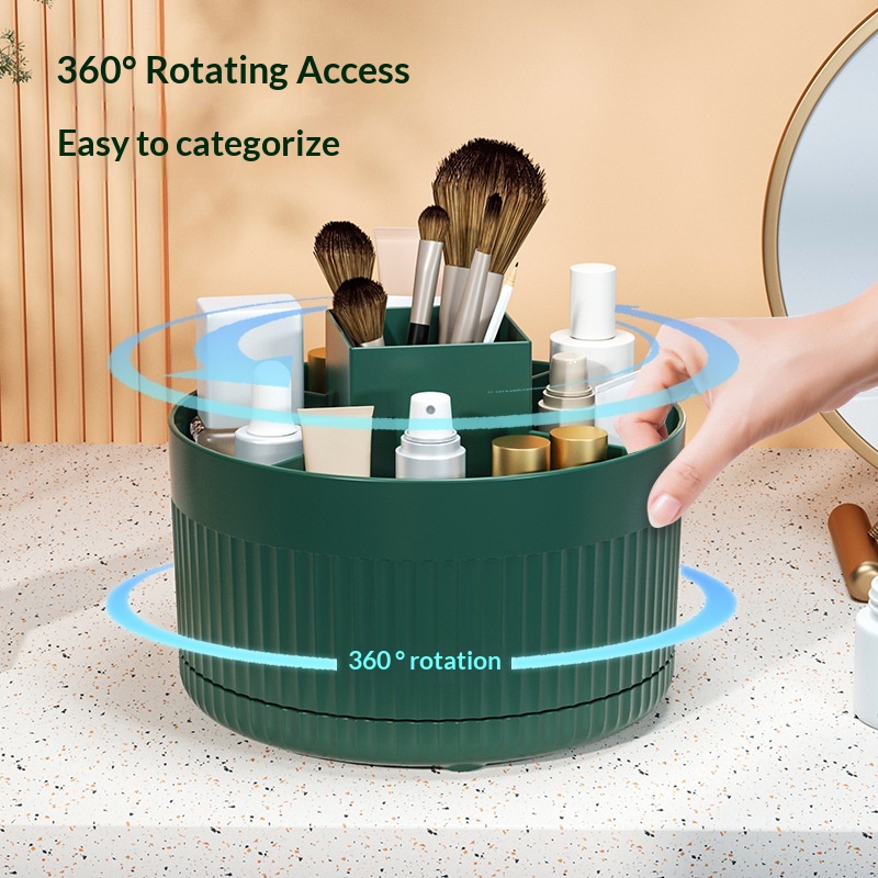 360 ° Table Top Rotary Makeup  - Beauty Makeup Lipstick recension och pris