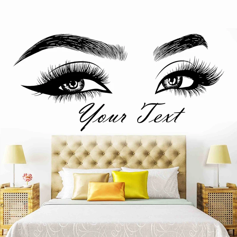 Eyelashes Brows Vinyl Sticker  - Beauty Makeup Quotes recension och pris