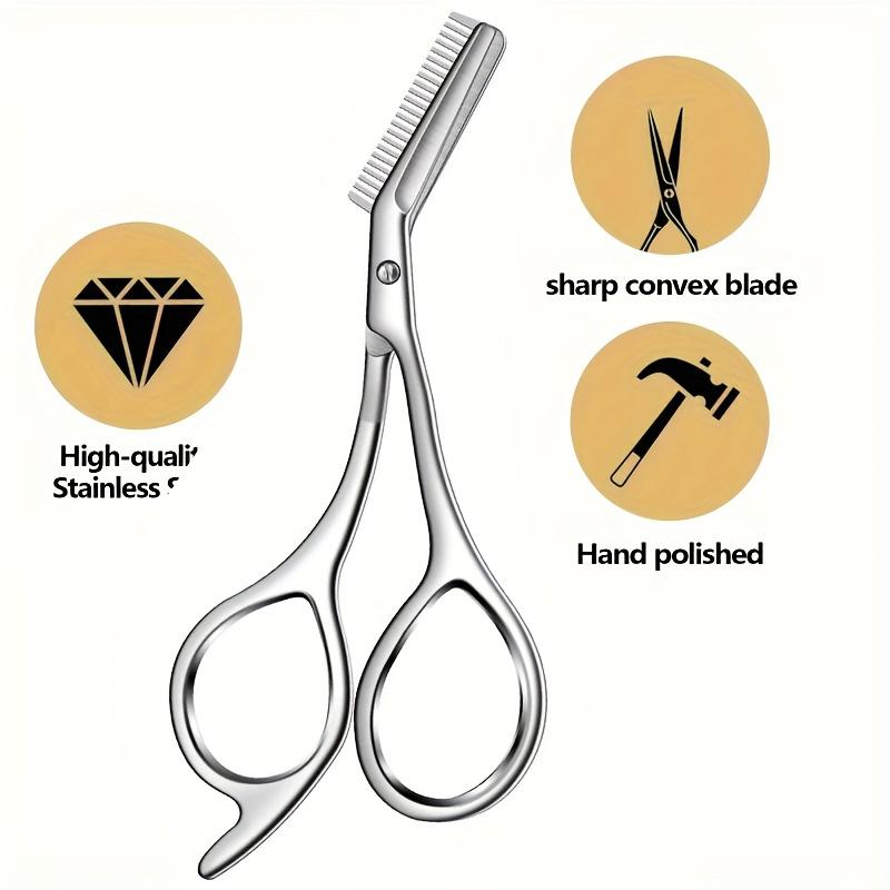 Stainless Steel Eyebrow Scisso - Beauty Works Makeup recension och pris
