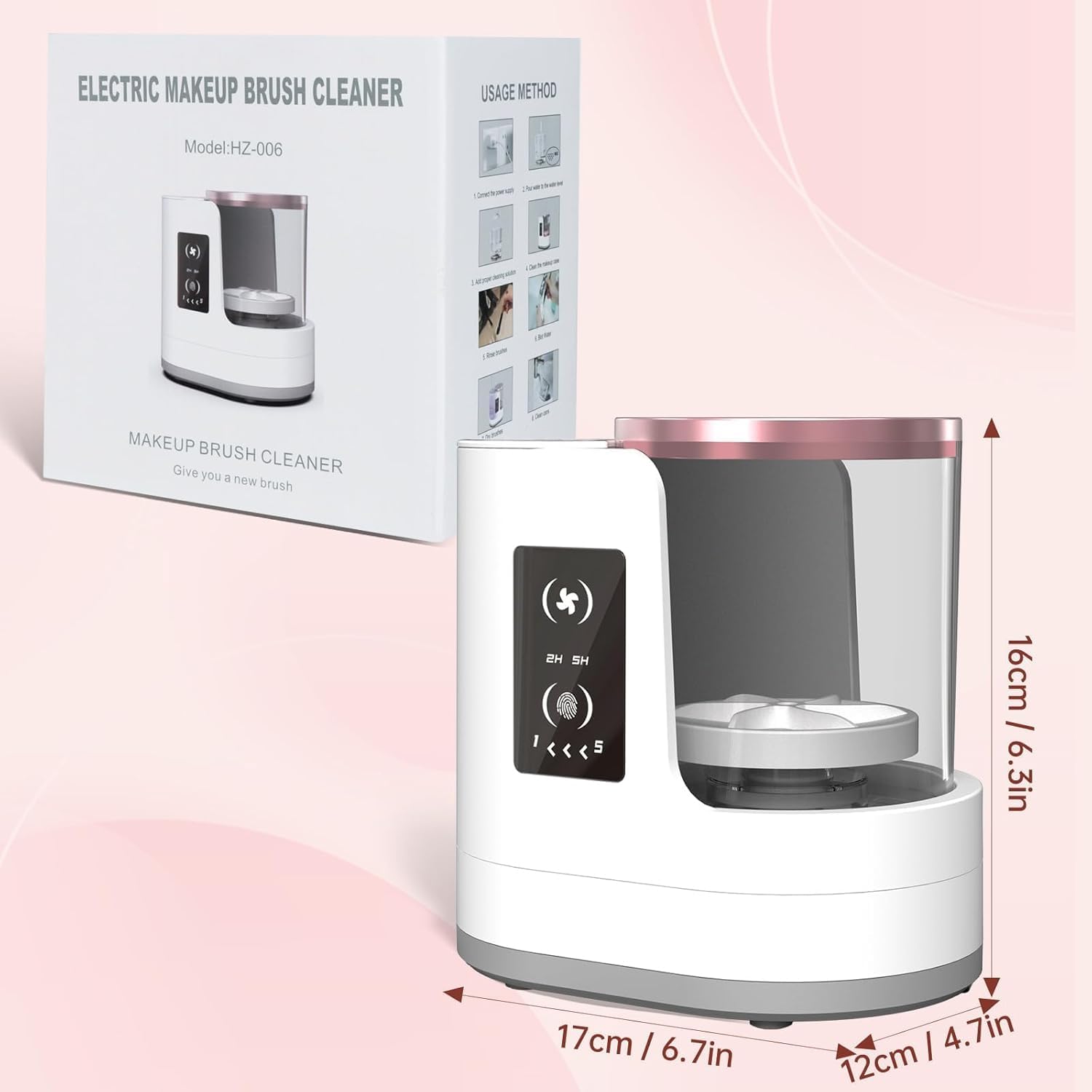 Automatic Rotating Makeup Brus - Beauty Home Makeup recension och pris