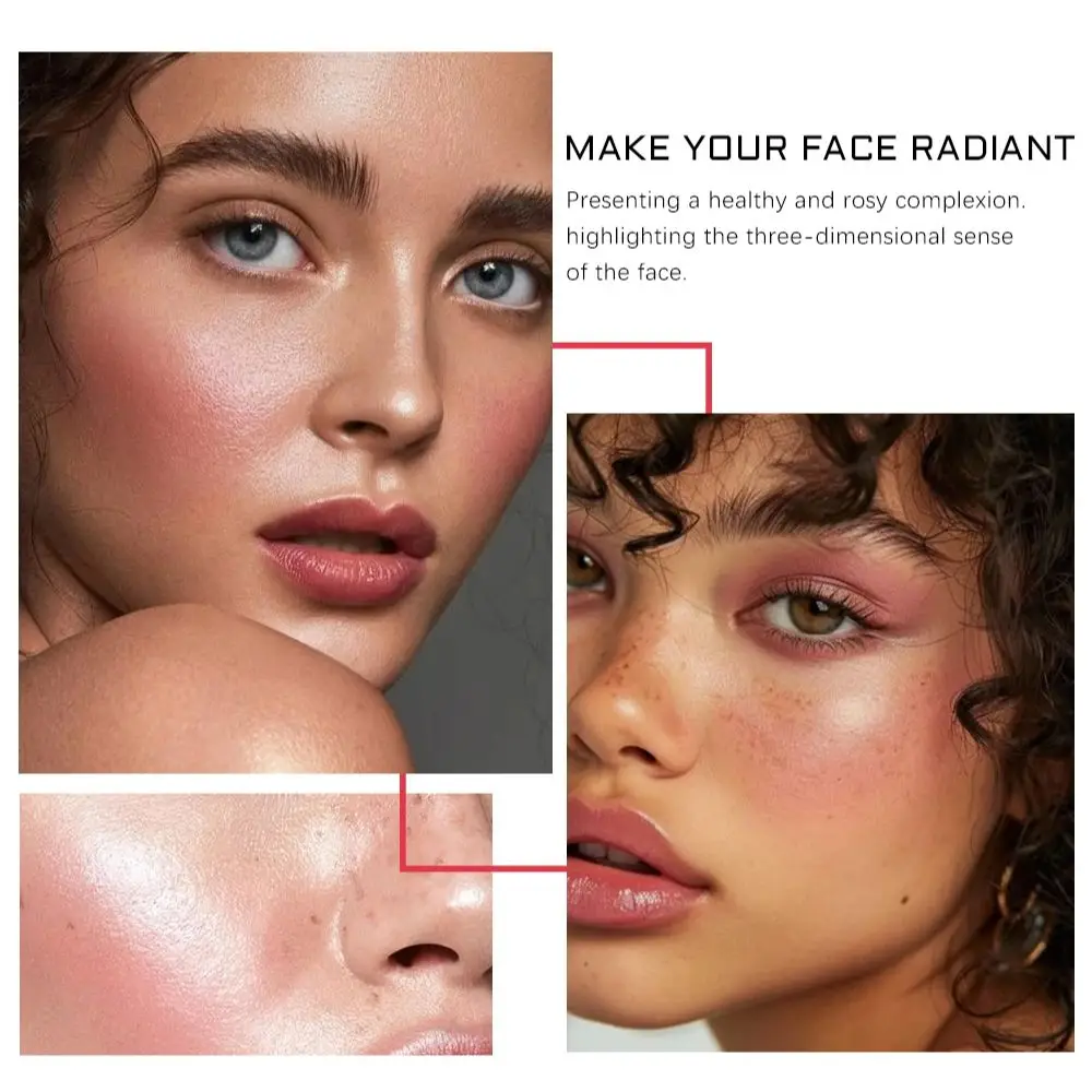 Multi-Color Shiny Blush Palett - Highlighter Bronzer Palette recension och pris