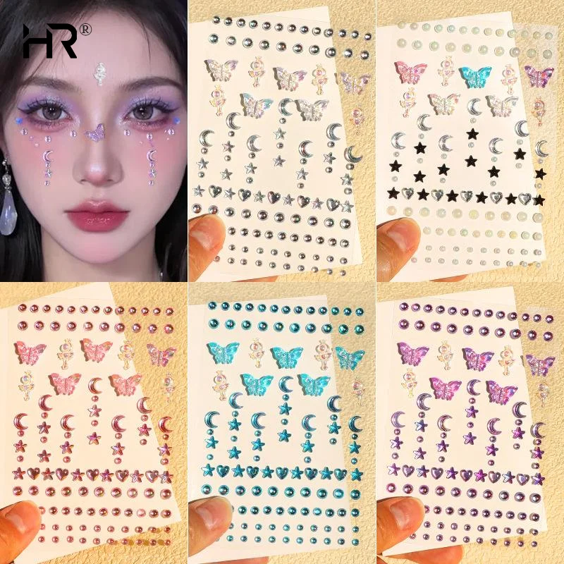 Facial Rhinestone Sticker Butt - Beauty Gems Makeup recension och pris