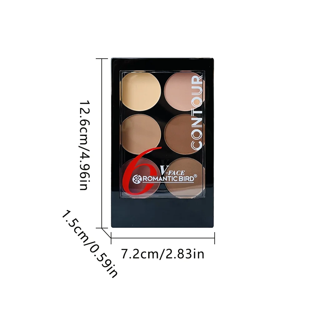 6 Colors Highlight Contouring  - Highlighter Bronzer Palette recension och pris