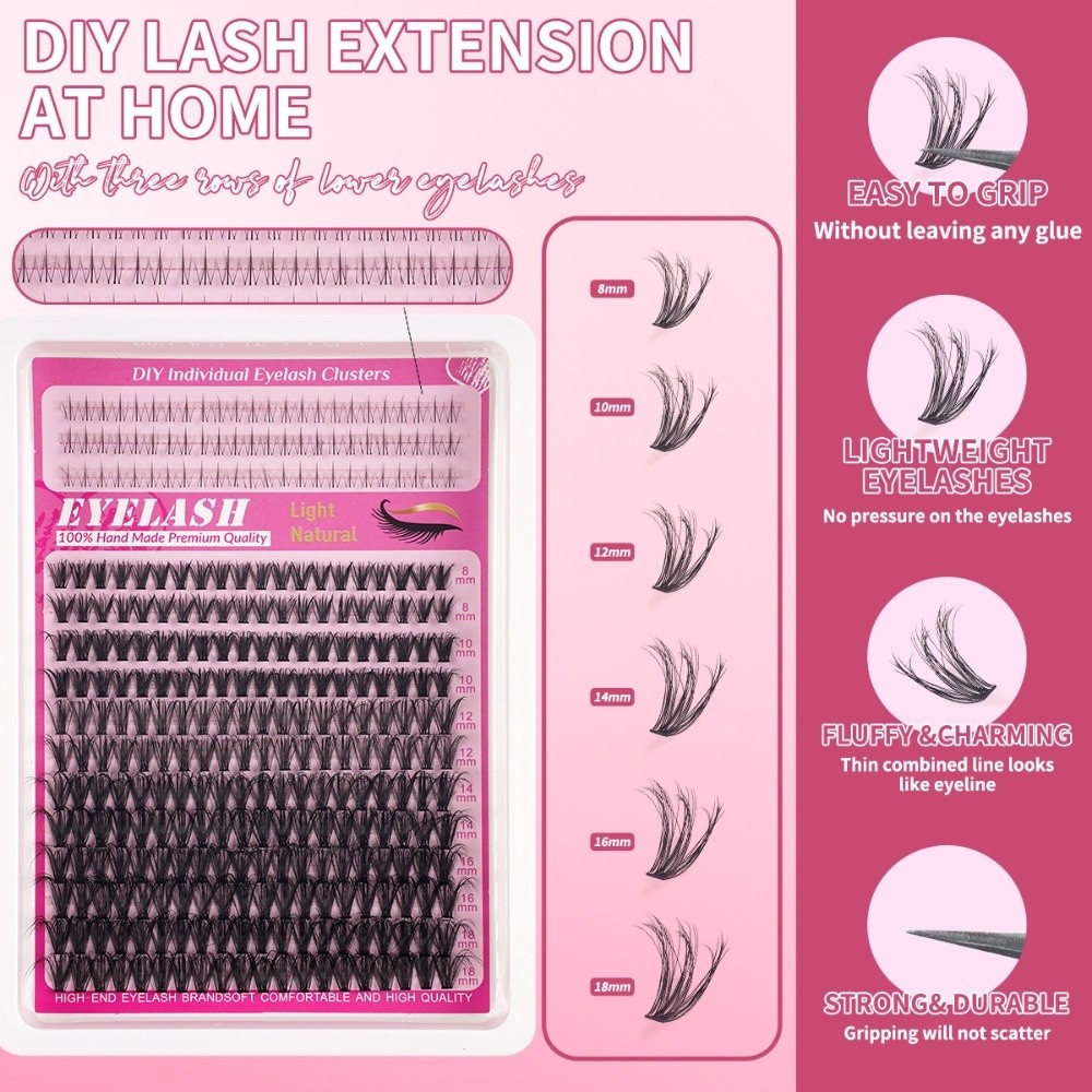 8-18mm Length False Eyelashes  - Eyelash Extension recension och pris