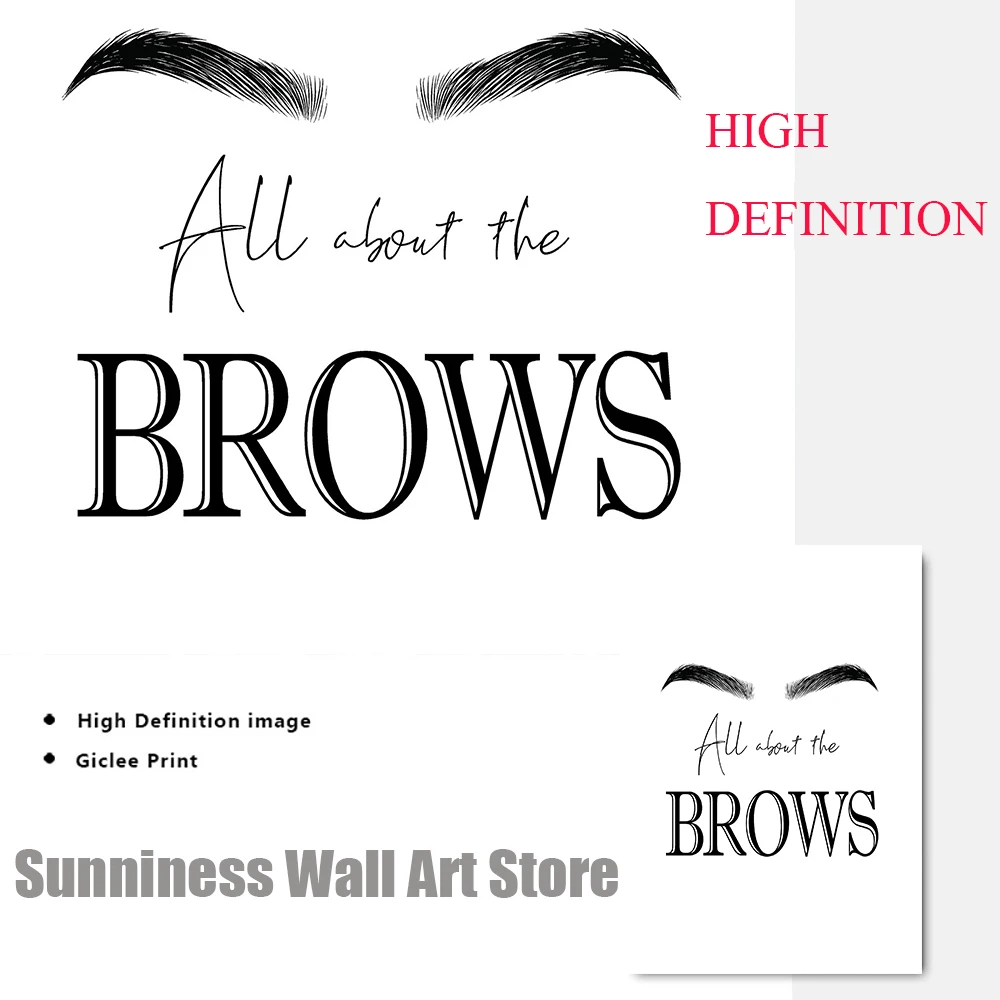 Fashion MakeUp Canvas Painting - Beauty Makeup Quotes recension och pris