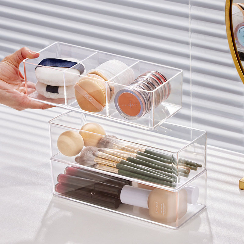 Acrylic Cosmetics Storage Box  - Beauty Makeup Blender recension och pris