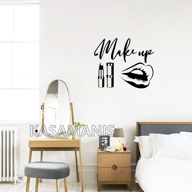 MakeUp Quote Wall Art Decals B - Beauty Makeup Quotes recension och pris