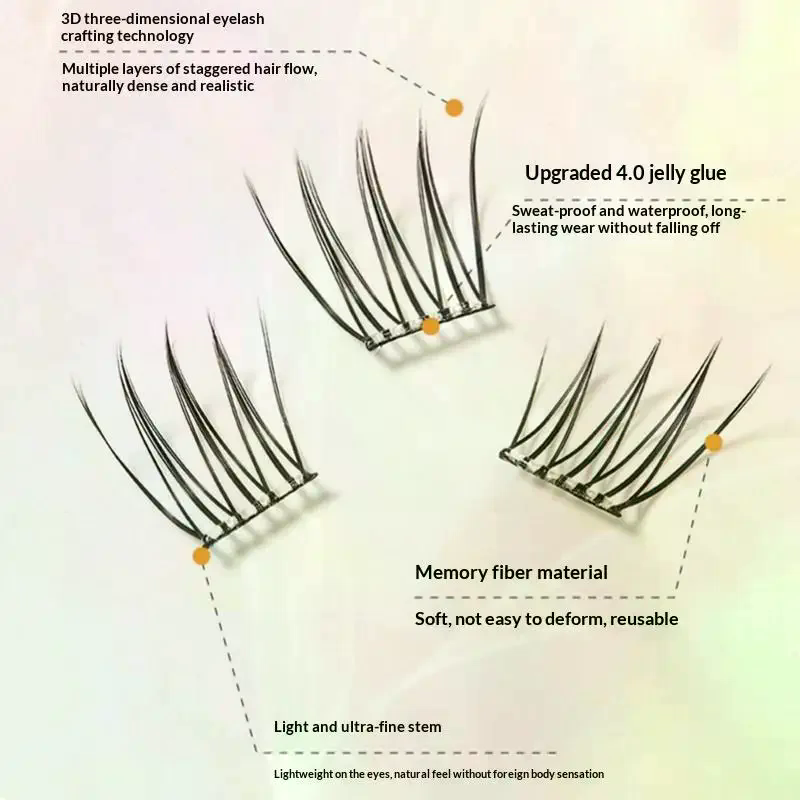 7 Rows Self-Adhesive Eyelashes - Eyelash Extension recension och pris